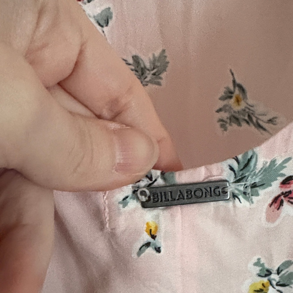 Billabong Pink Floral Tie-Shoulder Maxi Dress - Picture 4 of 5